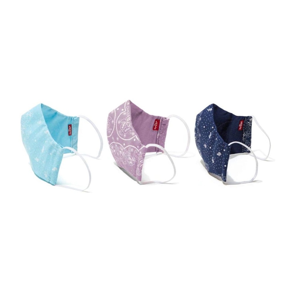 Levi’s Re-usable Bandana Print Face Mask Pack of 3 Size Small